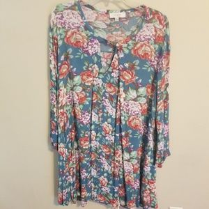 Umgee+ 1XL Floral Tunic